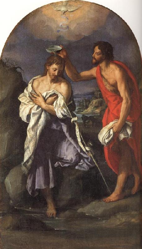 ALLORI Alessandro The Baptism of Christ oil painting picture